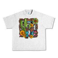 Lunar Rock western cactus with cowboy boots and sunflowers Urban Heavy Tee - Artiststas