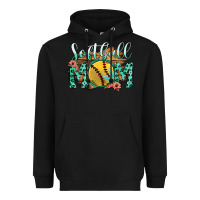 Black Softball Mom Heavyweight Hoodie - Bettercallsaul