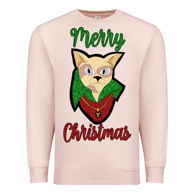 Merry Christmas Cat Premium Sweatshirt by Bettercallsaul | Teevron