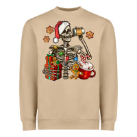 Mushroom christmas skeleton coffee Heavyweight Sweatshirt - Jasminsmagicworld
