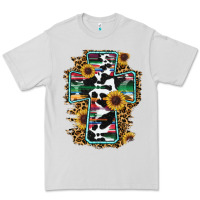 Dove Grey western cross Premium Tee - RanaPortraitStore