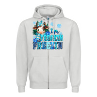 Dove Grey I'm freakin freezin Zipper Hoodie - MaliasSmallBusiness