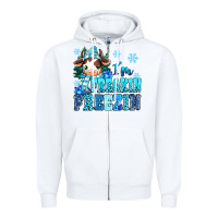 White I'm freakin freezin Zipper Hoodie - MaliasSmallBusiness