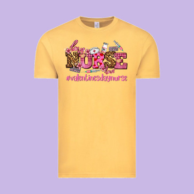 Nurse With Valentines Day Element Vintage Tee Designed By Adodesignshop