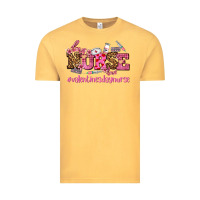 Vintage Mustard nurse with valentines day element Vintage Tee - AdoDesignShop