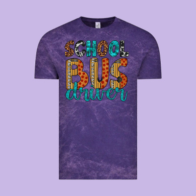 School Bus Driver Vintage Tee Designed By Artiststas