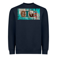 Navy western turquoise gigi license plate Heavyweight Sweatshirt - BarkalooDesign