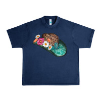 Navy cowboy hat Urban Heavy Tee - AdoDesignShop