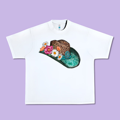 Cowboy Hat Urban Heavy Tee Designed By Adodesignshop