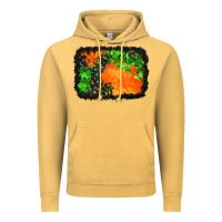 Vintage Mustard halloween mystic symbol background Vintage Hoodie - BundleAndBundleShop