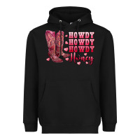 Black howdy howdy howdy honey with cowgirl boots Heavyweight Hoodie - RanaPortraitStore