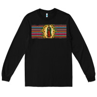 Black lady of Guadalupe  sunflower Long Sleeve Tee - JahusDesignShop