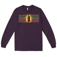Plum lady of Guadalupe  sunflower Long Sleeve Tee - JahusDesignShop