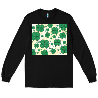 Black st patrick clover Long Sleeve Tee - MaliasSmallBusiness