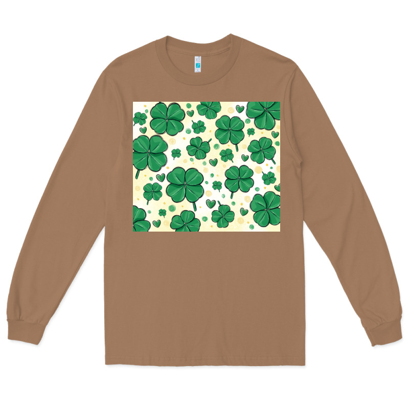 St Patrick Clover Long Sleeve Tee by MaliasSmallBusiness | Teevron