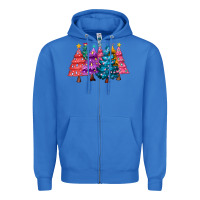 True Royal christmas trees and lights Zipper Hoodie - MaliasSmallBusiness