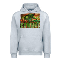 Heather Grey One lucky Cowboy St. Patrick's Day Urban Hoodie - CowGirlArtShop