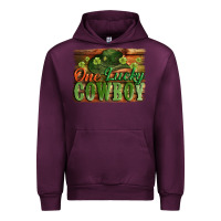 Mauve Wine One lucky Cowboy St. Patrick's Day Urban Hoodie - CowGirlArtShop