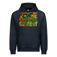 Navy One lucky Cowboy St. Patrick's Day Urban Hoodie - CowGirlArtShop