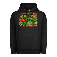 Pigment Black One lucky Cowboy St. Patrick's Day Urban Hoodie - CowGirlArtShop