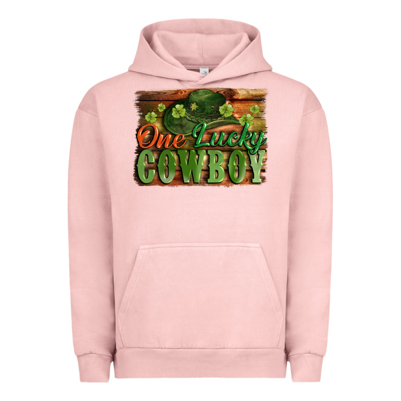 One Lucky Cowboy St. Patrick's Day Urban Hoodie by CowGirlArtShop | Teevron