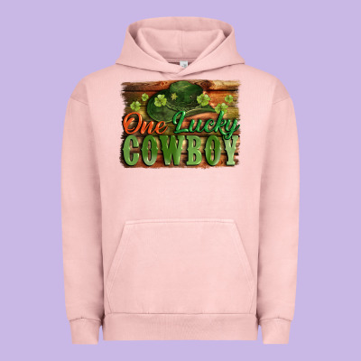 One Lucky Cowboy St. Patrick's Day Urban Hoodie Designed By Cowgirlartshop