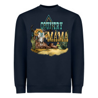 Navy country mama Heavyweight Sweatshirt - NancyCooperArtShop