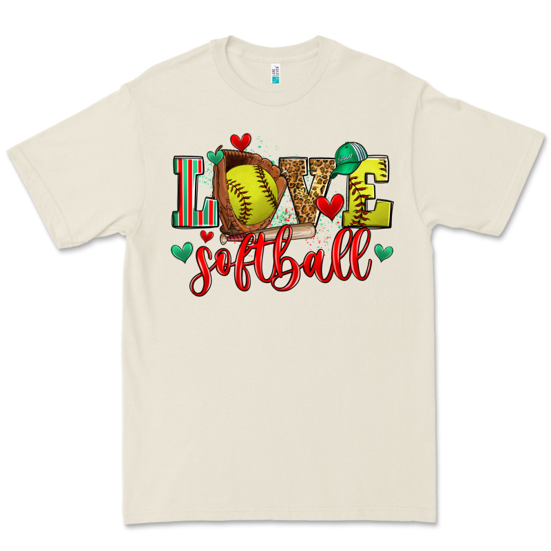 Love Softball Premium Tee by Zillion Design Studio | Teevron