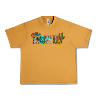 Peanut Butter howdy with cowboy hat and cactus Urban Heavy Tee - Artiststas