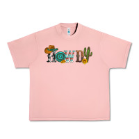 Salmon howdy with cowboy hat and cactus Urban Heavy Tee - Artiststas