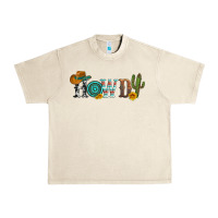 Sandshell howdy with cowboy hat and cactus Urban Heavy Tee - Artiststas