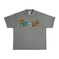 Tornado howdy with cowboy hat and cactus Urban Heavy Tee - Artiststas