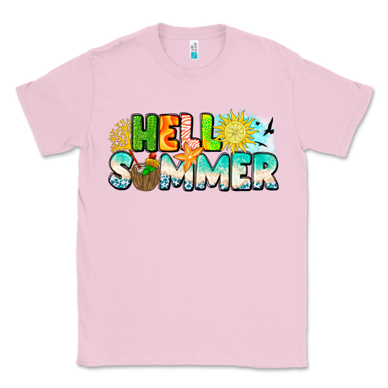 Hello Summer Classic Tee by CowhideDigitalArt | Teevron