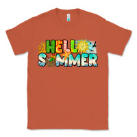 Copper Hello Summer Classic Tee - CowhideDigitalArt