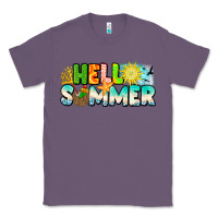 Lavender Hello Summer Classic Tee - CowhideDigitalArt