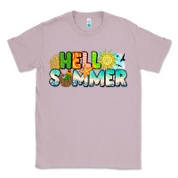Lilac Hello Summer Classic Tee - CowhideDigitalArt