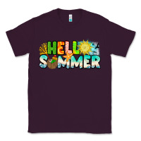 Plum Hello Summer Classic Tee - CowhideDigitalArt