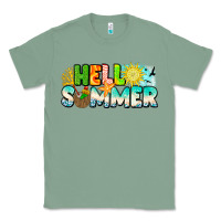 Sage Hello Summer Classic Tee - CowhideDigitalArt
