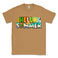 Toasted Coconut Hello Summer Classic Tee - CowhideDigitalArt