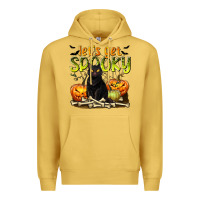Antique Gold Let's Get Spooky Premium Hoodie - texasbilliewilder