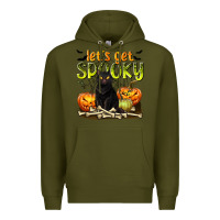 Army Green Let's Get Spooky Premium Hoodie - texasbilliewilder
