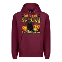 Burgundy Let's Get Spooky Premium Hoodie - texasbilliewilder