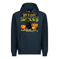 Navy Let's Get Spooky Premium Hoodie - texasbilliewilder