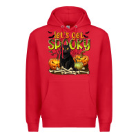 Red Let's Get Spooky Premium Hoodie - texasbilliewilder