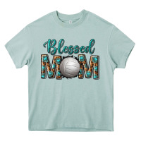 Western Blessed Mom With Volleyball Heavy Core Tee | Teevron