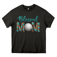 Asphalt western blessed mom with volleyball Heavy Core Tee - texasbilliewilder