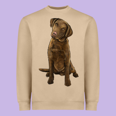 Chesapeake Bay Retriever Heavyweight Sweatshirt Designed By Lillyallendesigns