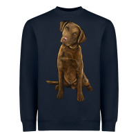 Navy chesapeake bay retriever Heavyweight Sweatshirt - LillyAllenDesigns
