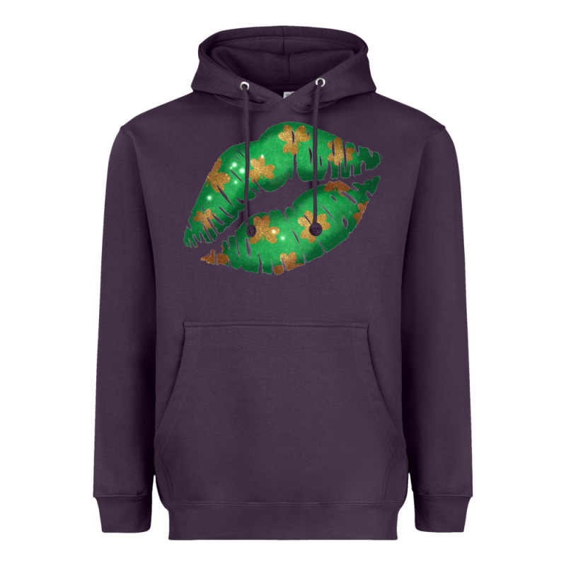 St. Patricks Day Green Lips Heavyweight Hoodie by Bettercallsaul | Teevron
