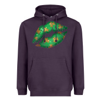 Plum St. Patricks Day Green Lips Heavyweight Hoodie - Bettercallsaul